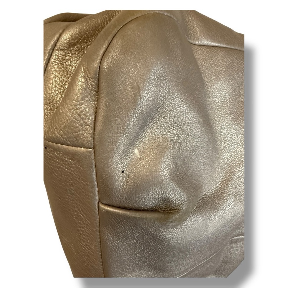 Coach Metallic Leather Hobo Bag - Picture 6 of 10